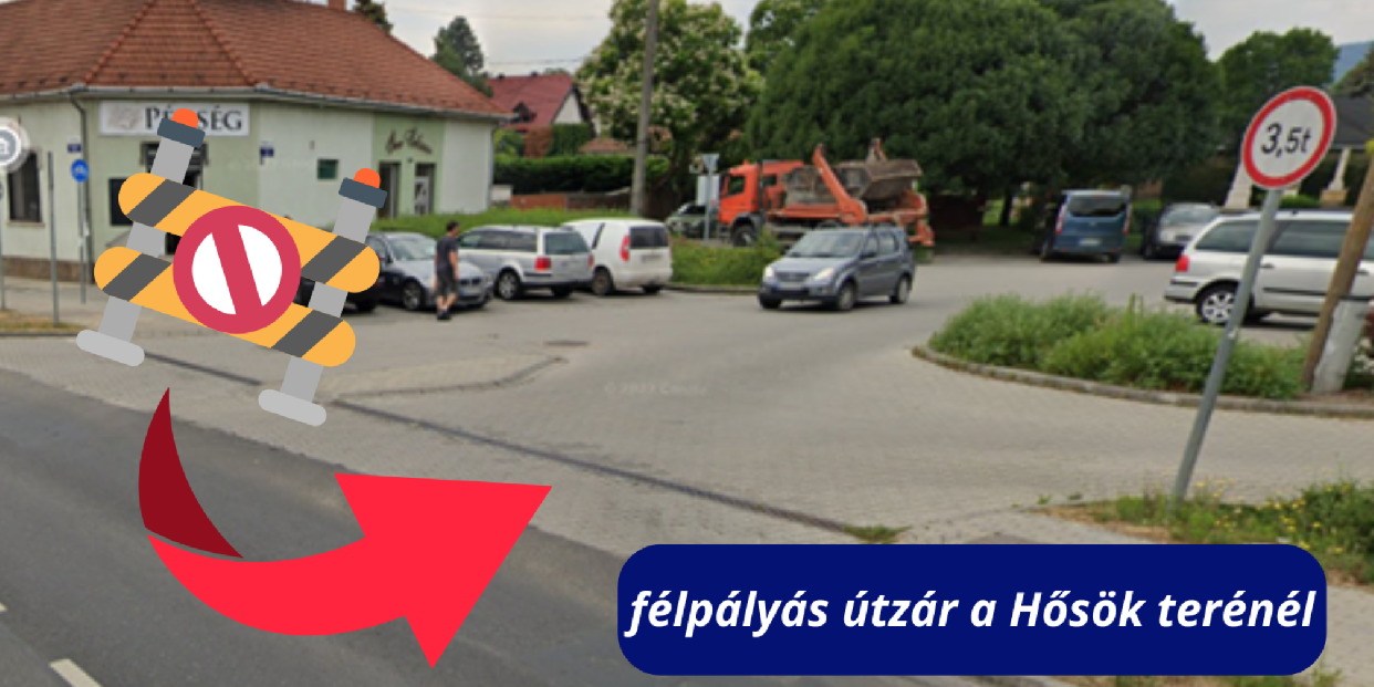 Félpályás lezárás a Hősök terénél – oldalcsere a munkaterületen
