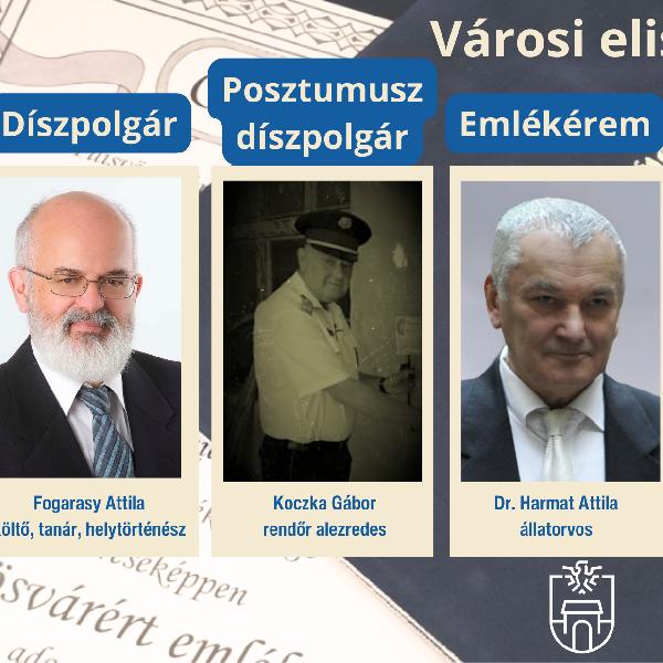 Köszönet és tisztelet: Díszpolgár, posztumusz elismerés és emlékérmek