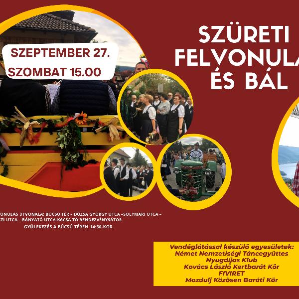 Szüreti felvonulás és bál Vörösváron