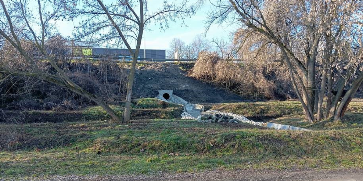Záportározó épül a Szent Margit utcában
