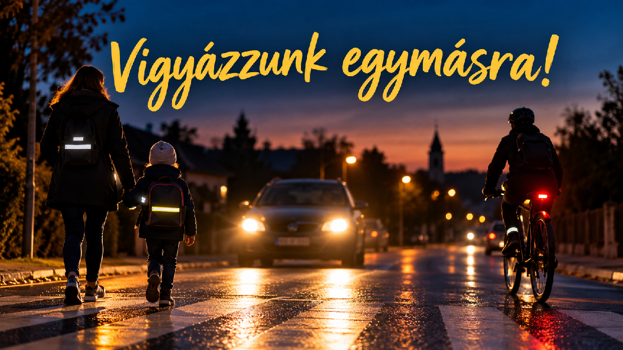 Korábban sötétedik – figyeljünk jobban egymásra az utakon