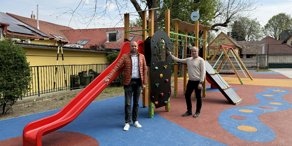 Megújult a Széchenyi utcai óvoda udvara