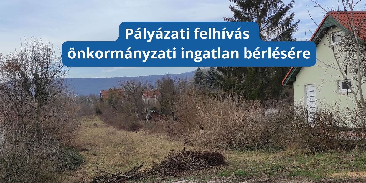 Pályázati kiírás önkormányzat tulajdonában lévő Pilisvörösvár 7214 hrsz-ú ingatlan bérleti jogának elnyerésére