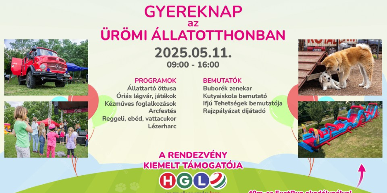Gyermeknap az Ürömi Állatotthonban – most vasárnap