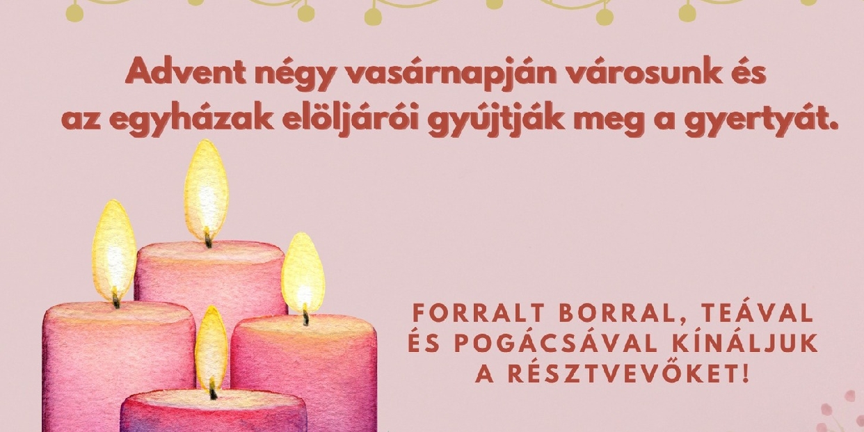 Adventi gyertyagyújtás a Templom téren – Készüljünk együtt az ünnepekre!