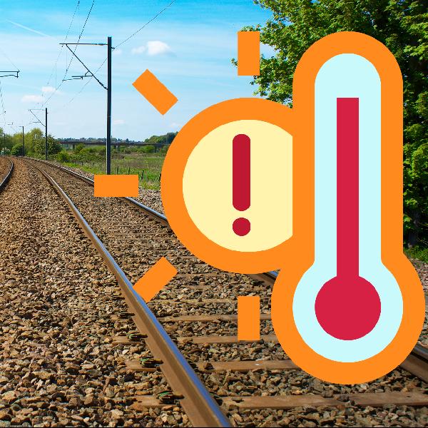 A rendkívüli hőség fennakadásokat okozhat a vasúti közlekedésben is