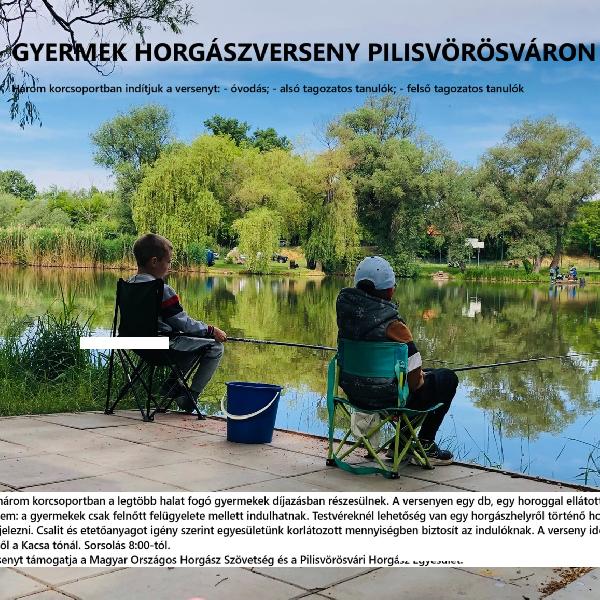 Gyermek horgászverseny lesz Pilisvörösváron