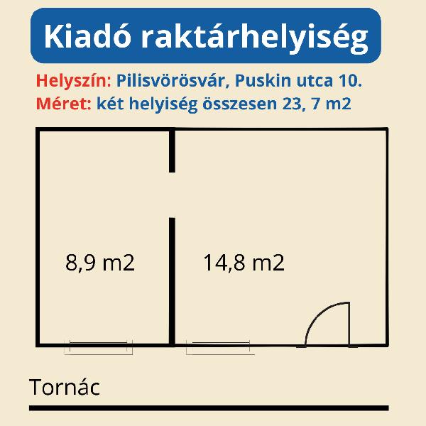 Pályázati kiírás  raktár bérlésére