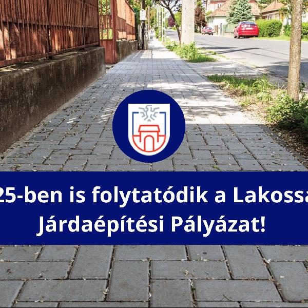 2025-ben is folytatódik a Lakossági Járdaépítési Pályázat