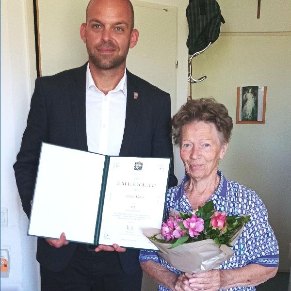 Marika nénit köszöntötte 90. születésnapján Fetter Ádám polgármester