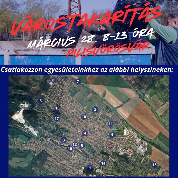 10 nap múlva VÁROSTAKARÍTÁS! – március 28-án várunk minden segítő kezet