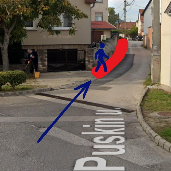 Járdafelújítás a Puskin utcában