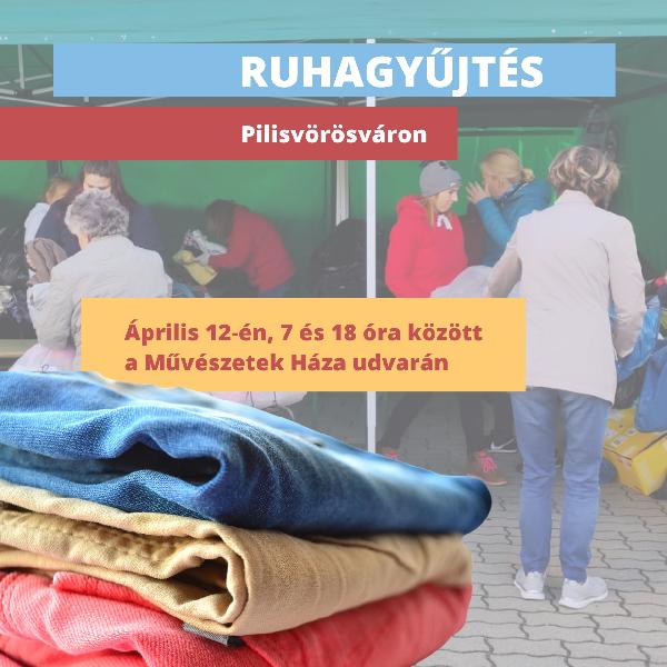 Már csak egy hét az újabb pilisvörösvári ruhagyűjtésig! – fontos tudnivalók