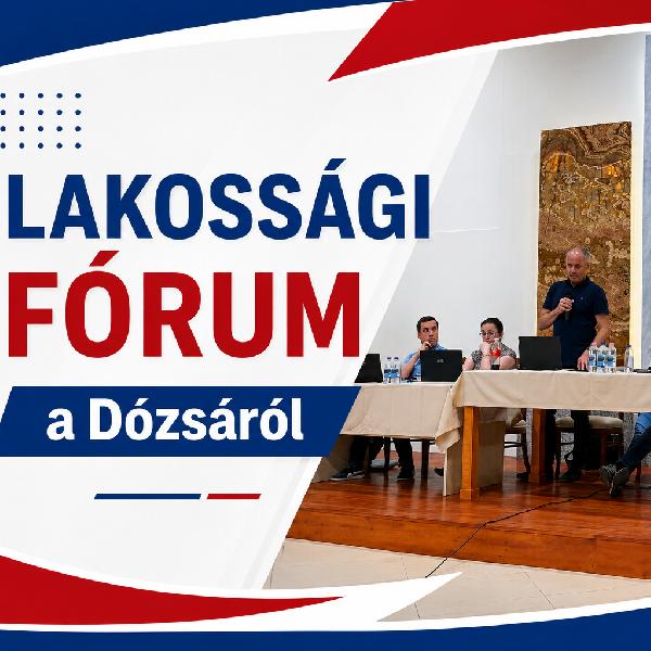 Lakossági fórumon ismertették a Dózsa György utca felújításának aktuális helyzetét