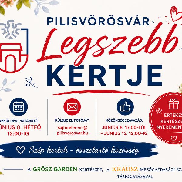Pilisvörösvár Legszebb Kertje 2026 - minden indulót díjazunk