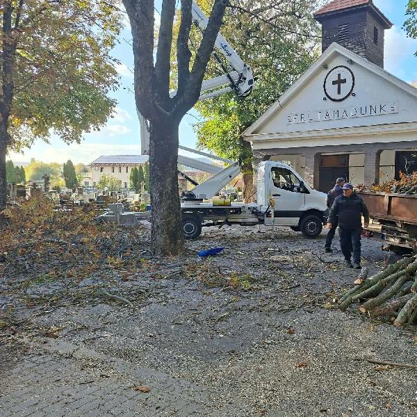 Folyamatosan dolgoznak a Városgazda munkatársai a temetőben