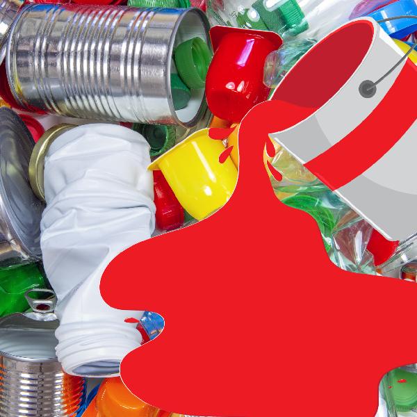 Festékkel szennyezett szelektív hulladék került a gyűjtőedénybe – kérjük, fokozottan figyeljenek a szabályokra!
