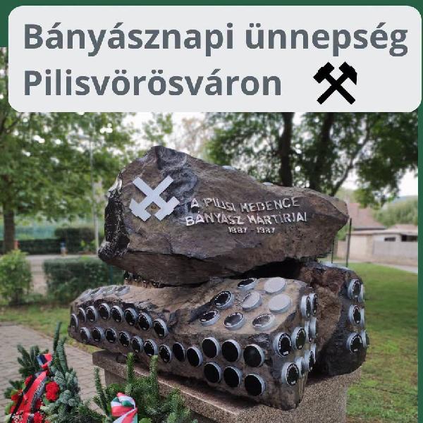 Bányásznapi megemlékezés Vörösváron