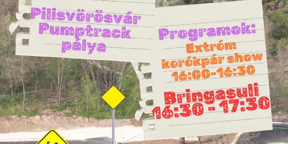 Pumtrack biciklis bemutató és és gödeszkás háziverseny